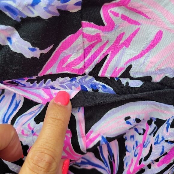 Lily Pulitzer Kelly Skinny Ankle Pants Onyx wild Within, sz 4 - Picture 8 of 15